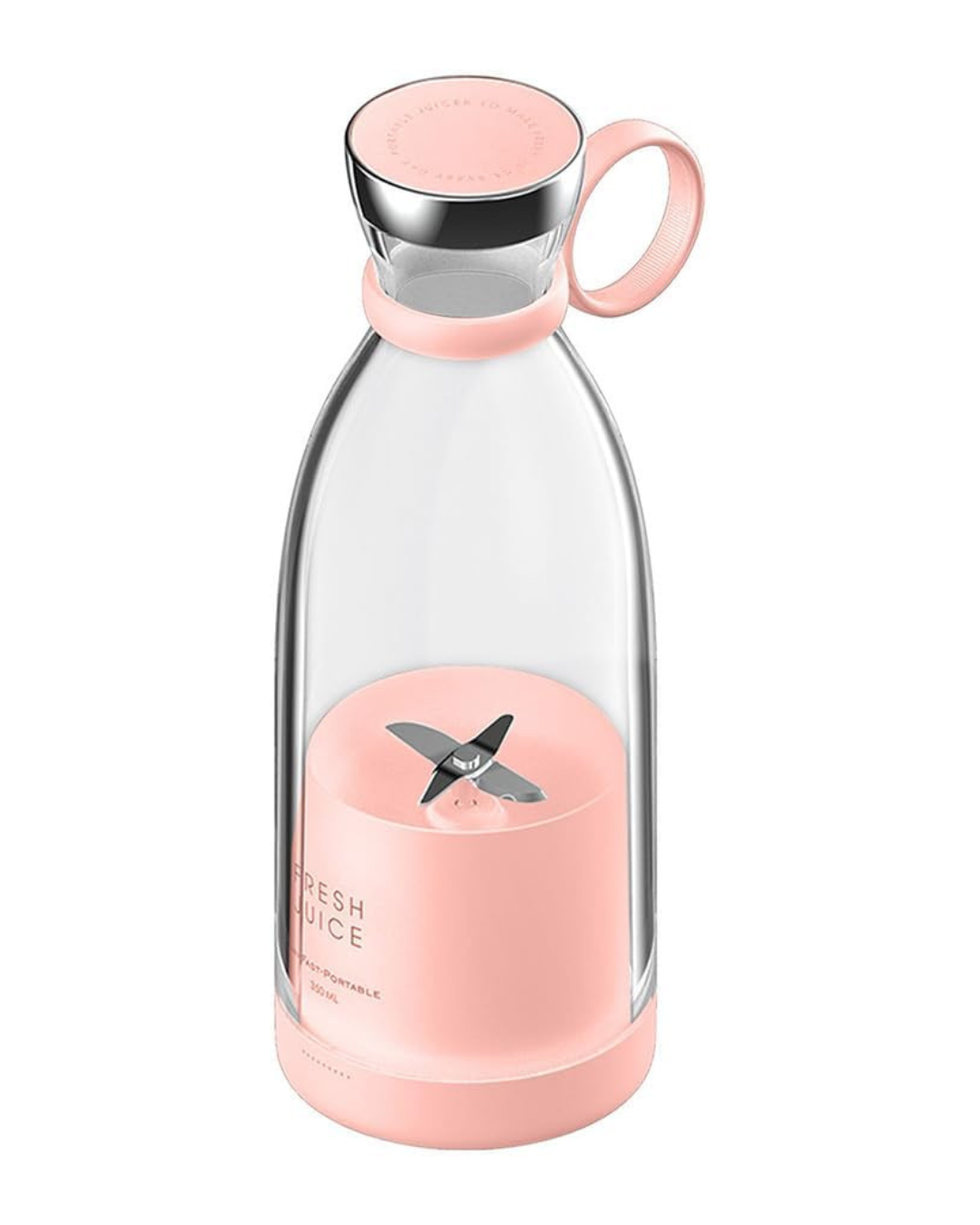 JUCIFY – Frullatore Portatile Senza Fili a 4 Lame 3D, Frullatore Smoothie Maker da Viaggio